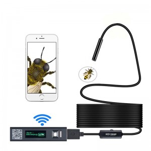 Drahtloses Endoskop 2,0 Megapixel HD WiFi-Endoskop USB-Schnittstelle Wasserdichte Inspektionsschlangenkamera für Android, iOS und Windows, iPhone, Samsung, Tablet, Mac